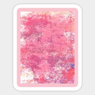 Pink grunge textures Sticker